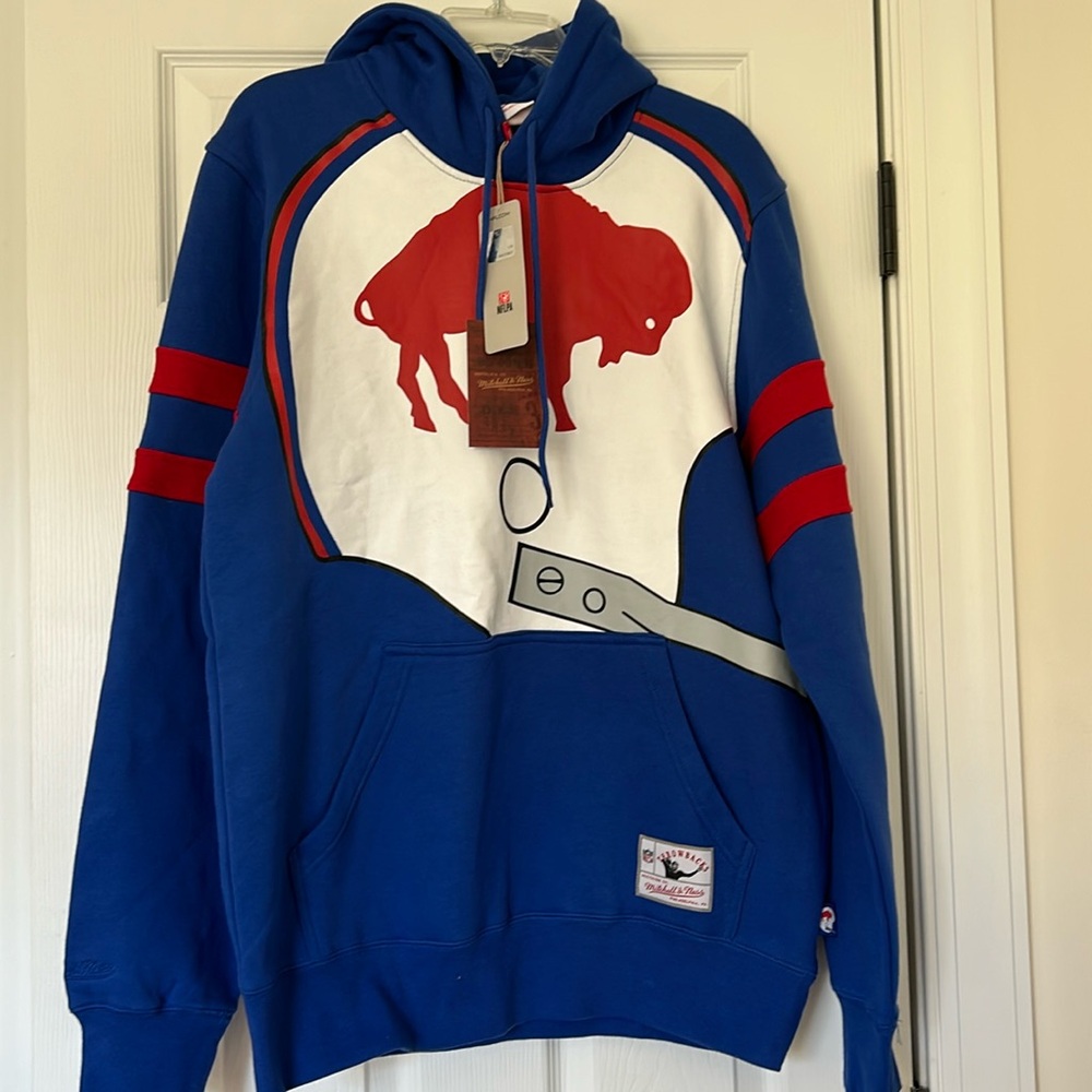 🏈NWT NFL BUFFALO BILLS THROWBACK HOODIE🏈
